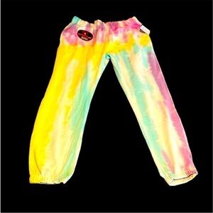 Trill 94 size large vibrate color tie dye elastic waist band jogger with pockets